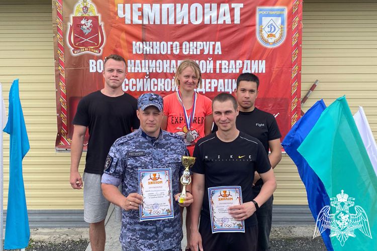 Команда Главного управления Росгвардии по Краснодарскому краю стала бронзовым призером соревнований по служебному биатлону