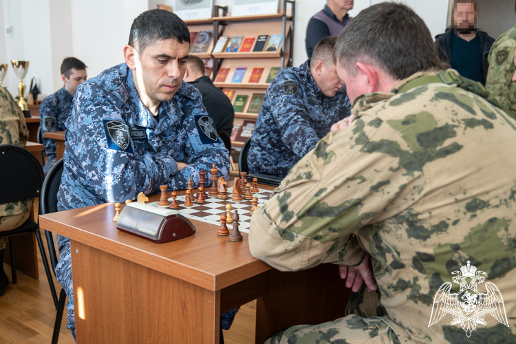 В Краснодаре прошел турнир по шахматам среди росгвардейцев 