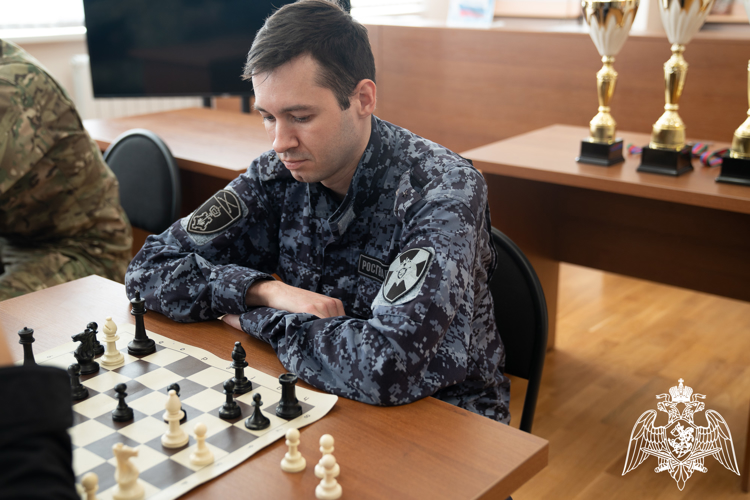 В Краснодаре прошел турнир по шахматам среди росгвардейцев 