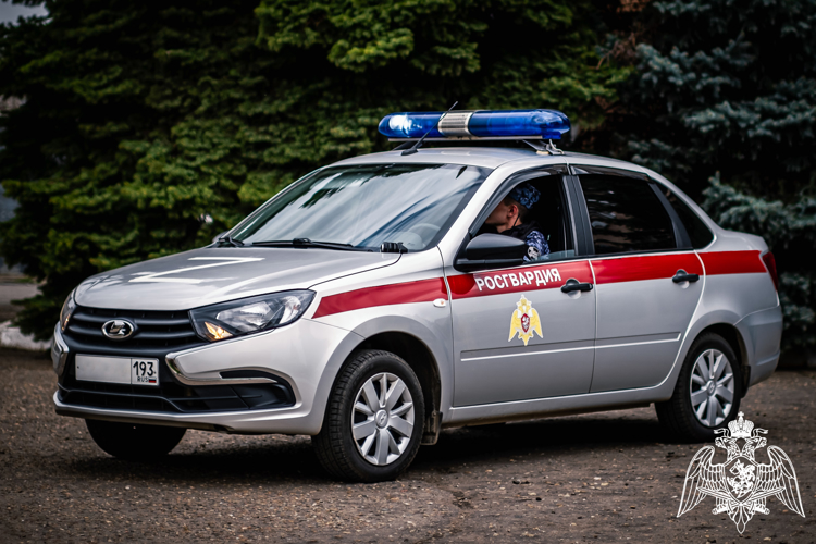 В Белореченском районе росгвардейцы задержали мужчину за нанесение побоев