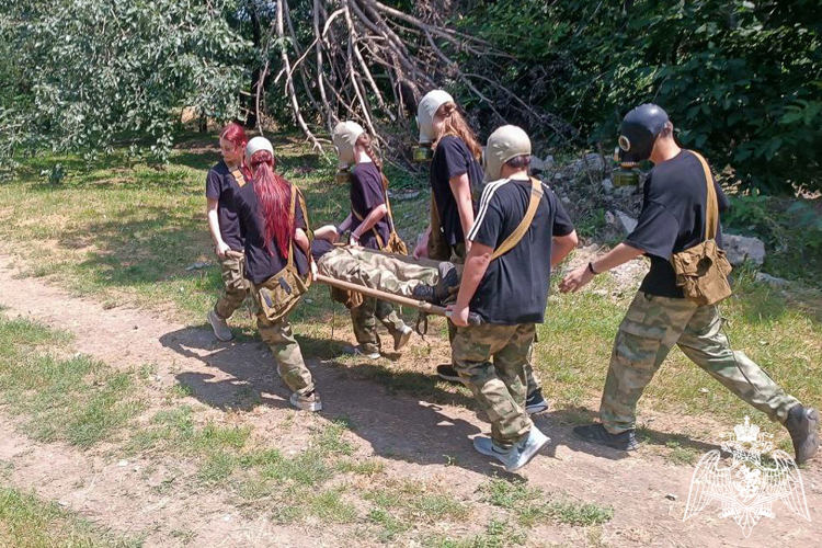 Кадетский класс Росгвардии занял второе место в военно-спортивной игре «Знамя Победы»