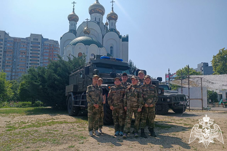Кадетский класс Росгвардии занял второе место в военно-спортивной игре «Знамя Победы»