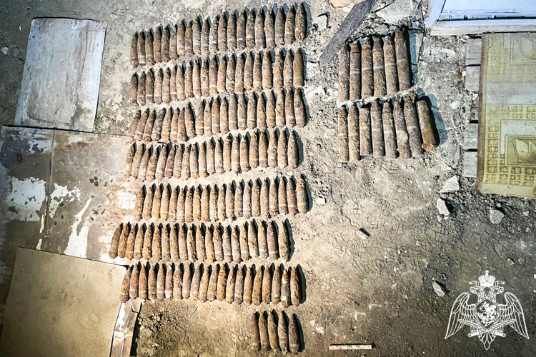 Около 170 снарядов уничтожили взрывотехники Росгвардии в Краснодарском крае