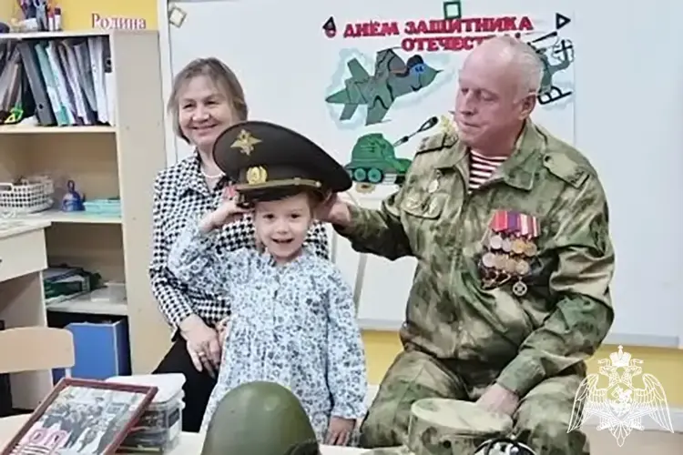 Росгвардейцы провели уроки мужества в Краснодарском крае ко Дню защитника Отечества