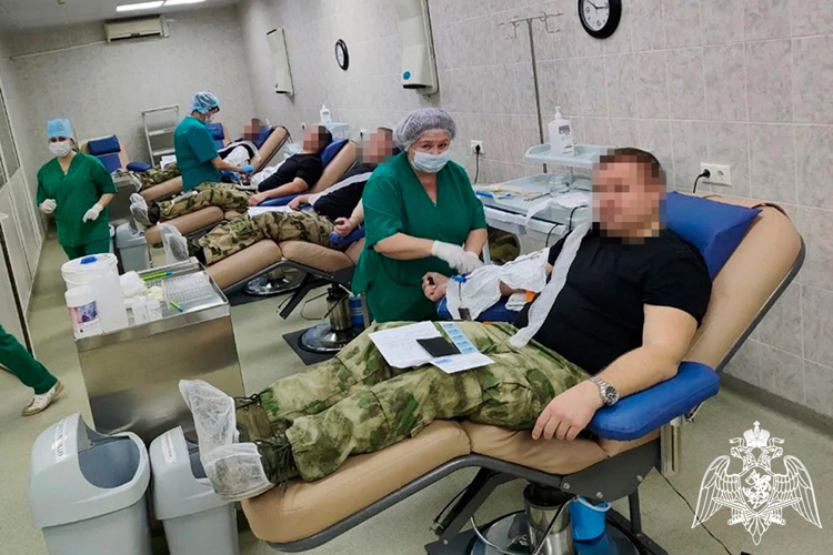 Бойцы ОМОН «Шторм-Юг» сдали более 8 литров крови к годовщине образования отряда