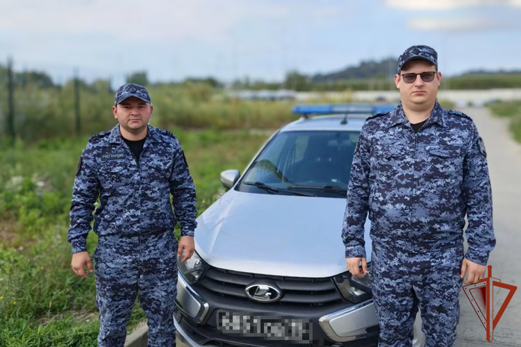 Сотрудники Росгвардии помогли пострадавшей в ДТП жительнице Сочи